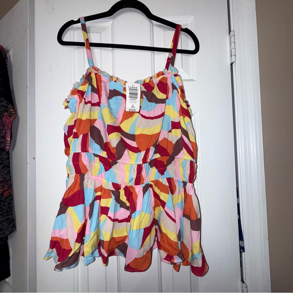 Torrid Multicolor Strappy Tank - Picture 2 of 3